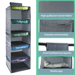 Yuuchoringee 5-Shelf 11 inches (W) x 11.8 (L) x 32.3 (H), Grey