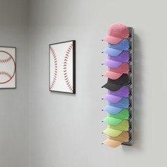 2pcs Baseball Cap Storage Rack, Hat Organizer for Baseball Caps, Hat Rack Holder