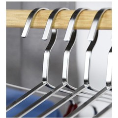16.5 Inch 304 Stainless Steel Clothes Hangers Heavy Duty Metal 10 Pack
