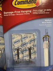 3M Command Clear Medium Hooks, 2 Lb Capacity, 2 Packs with 4 Strips Each