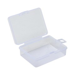 10pcs Small Clear Plastic Rectangular Storage Box Jewelry Beads Container Case