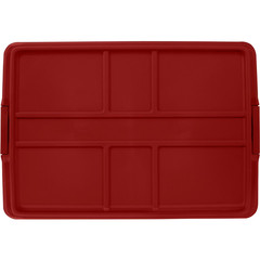 Hefty 18 Gallon Plastic Storage Tote, HI-RISE Lid, Holiday Christmas Box, 6 Pack