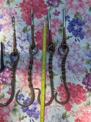 FiveHooks.14 Inches LongTwo..4 Long Eye Hooks 11 Inches Long All New ..Hot 🔥…