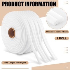Automotive Foam Tape 1/2 Inch X 54 Yards High-Density for Car Door Jams – Paint