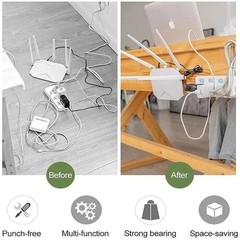 10PCS Transparent Adhesive Wall Hooks Waterproof Heavy Duty Kitchen Bathroom
