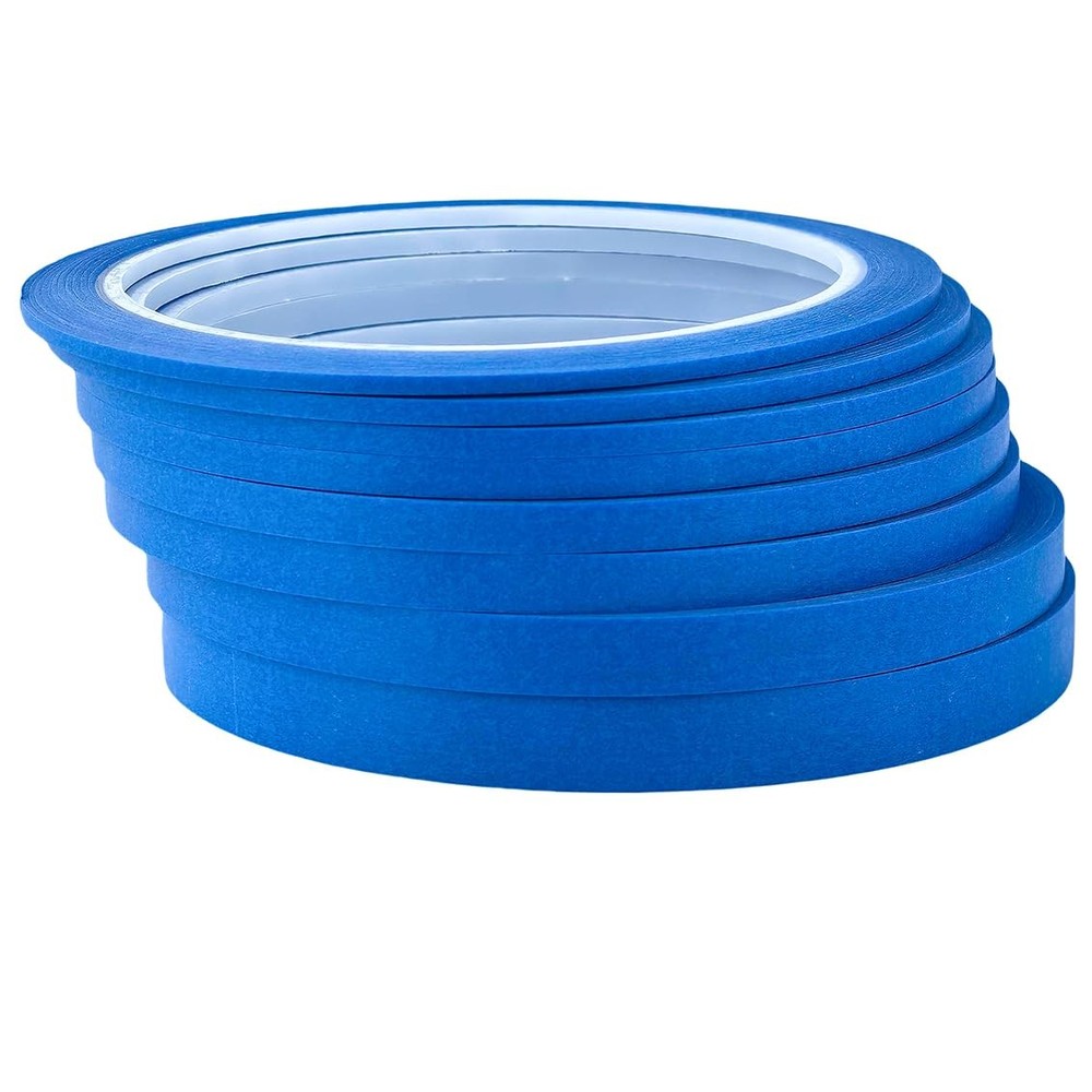 8pcs Blue Pinstripe Tape Masking Tape for DIY Nail Arts Drawing Pattern Makin…