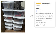 (10 Pack) Sterilite 6 Qt. Clear Plastic Storage Container with White Snap-On Lid