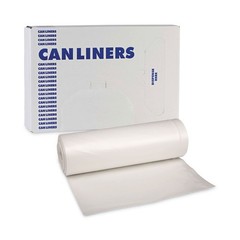 Boardwalk 511 30 gal. Low-Density Waste Can Liners – White (200/Carton) New