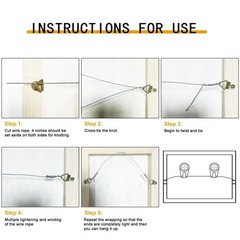Picture Hanging Wire, 100-Feet Hanging Wire Heavy Stainless Steel line Rope f…