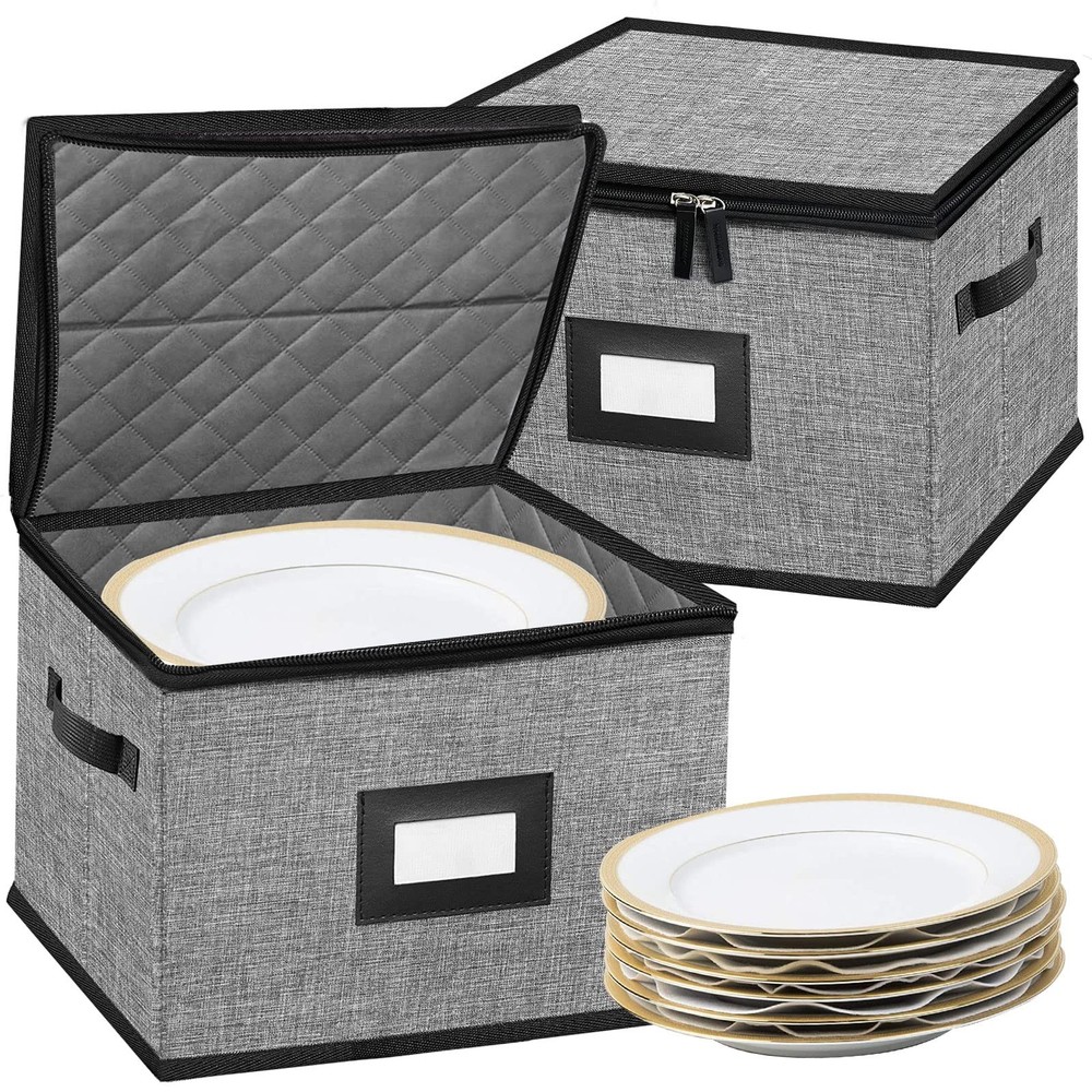 China Storage Containers-Quilted Dish Storage Containers with Lid Hard Shell …