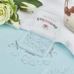 Beebeecraft 1 Box 20Pcs Leverback Earring Findings 925 Sterling Silver