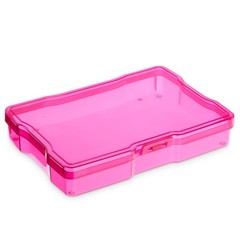 Paper Junkie Photo Storage Box – 4 x 6 in 7.3 x 8.2 x 5.5 inches, transparent
