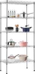 Heavy Duty Adjustable Metal Wire Shelving Unit Home Garage Storage Organizer