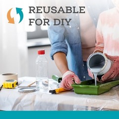 Clear Furniture Cover 134×46 Reusable Protector Moving Storage Dust Stains New