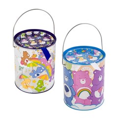 Care Bears Clear Gift Container with Handle and Tin Lid – 6.25 in 2 Assorted