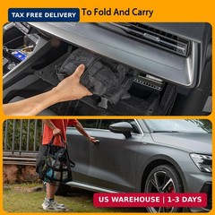 Car Ceiling Cargo Net with 3 Pockets,31.5″x21.6″ Car Overhead Storage Mesh Organ