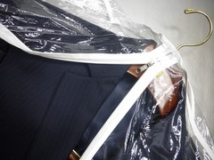 New 2 Pcs Garment Bag 24×40 3-MIL Clear Vinyl ~ Front Zipper ~ Set of Two ~ New