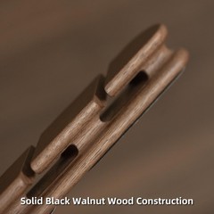 Black Walnut Wood Cable Organizer (3-Slot) Desk Cord Management Cable Holder …