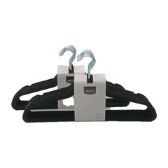 New Black Velvet Hangers Slim Non-Slip 30 Pack