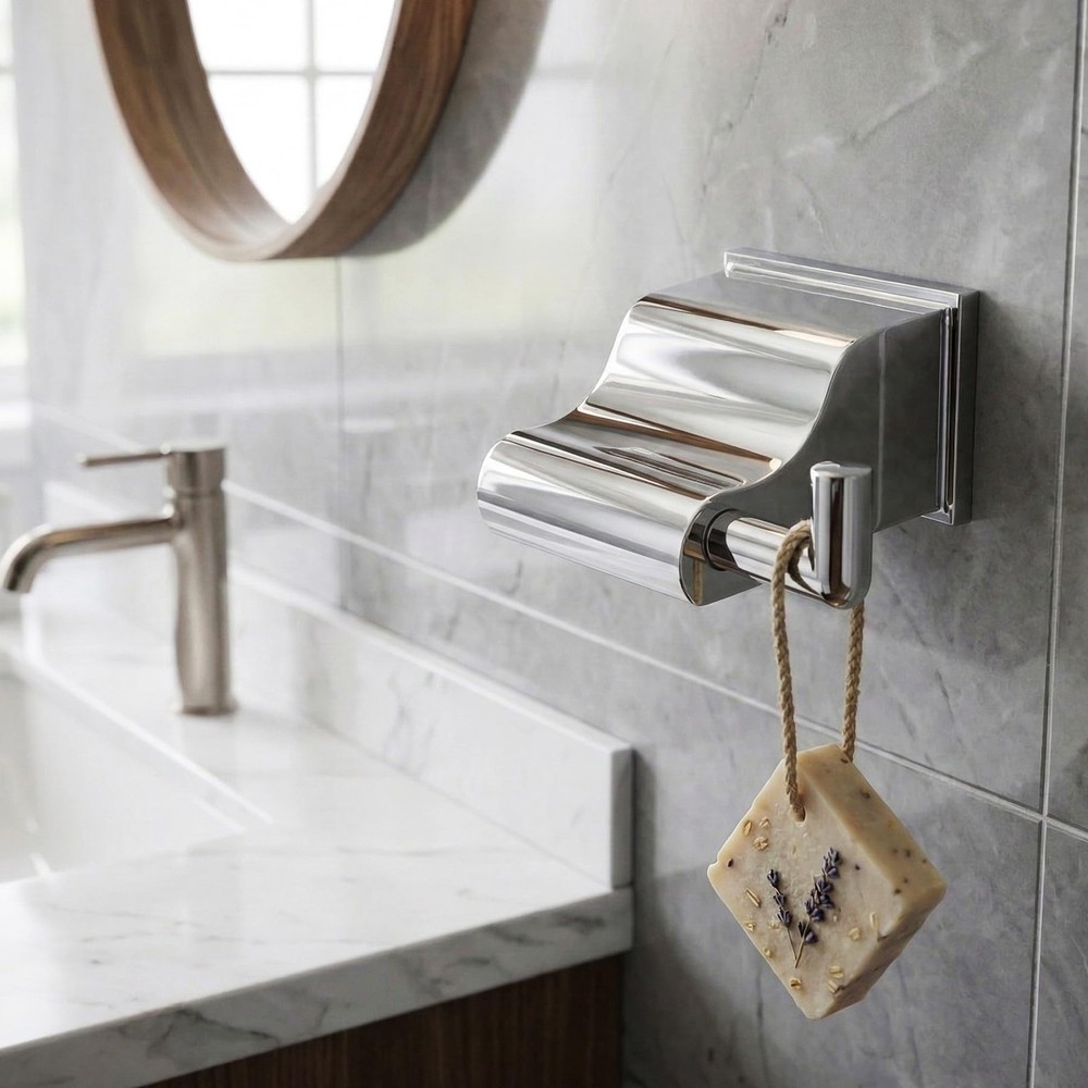® Polished Chrome Robe & Towel Hook ECK-600O, Durable Zinc Alloy, Wall-Mounte…