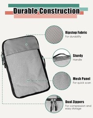4-Piece Packing Cubes Travel Accessories Set Suitcases Luggage Organizer Bags
