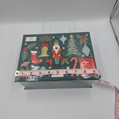 Rifle Paper Co. Embroidered Holiday Christmas Green Keepsake Box Nutcracker New