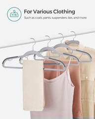 100 Pack Plastic Hangers Non Slip for Clothes Coat Heavy Duty 360° Swivel Hook