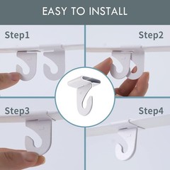 12 Pair Drop Ceiling Hooks T Bar Track Clips for Hanging Plants Decor