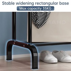 Heavy Duty Clothing Garment Rack Clothes Organizer Double Rails Rolling Hanger