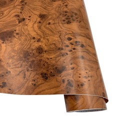 Yifely Brown Wood Grain Furniture Paper PVC 17.7″W x 118.1″L,