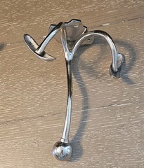 *2* Tri-Hook Polished Chrome Wall Mount Coat Hooks