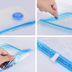 10 x Jumbo Vacuum Storage Bags Travel Space Saver Garment Seal Clothes Hand Pump