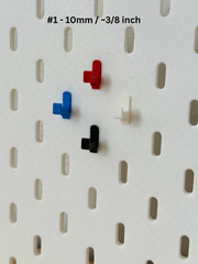A Different L-Style Pegboard Hooks Compatible with Ikea Skadis / Packs 5 or 10