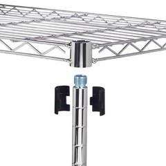 Utility Garage Shelving Unit 5 Shelf Heavy Duty Wire Metal Rack Chrome Organizer