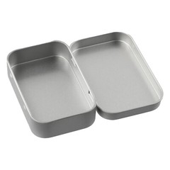 6 Pcs Metal Box Container Hinged Lid Small Empty Storage Box For Small Cosmetics