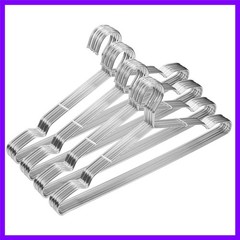 Metal Hangers Clothing Heavy Duty for Closet Stainless Steel Hanger 16.5in by…