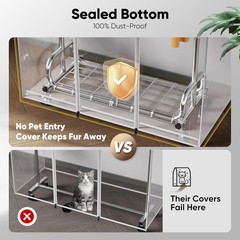 Heavy Duty Clothes Rack w/ Cover Adjustable Garment Rack Locking Wheels