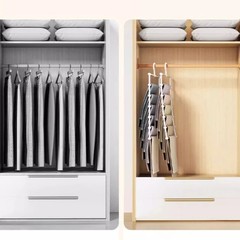 Non Slip Pants Hanger Space Saving Multi Layer Closet Organizer Trouser Rack