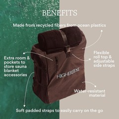 Higher Dose Sauna Blanket Bag Black NEW AND SEALED Sauna Carry Bag Sauna Bag