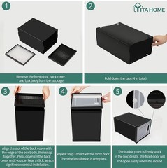 YITAHOME 21-Pack X-Large Stackable Shoes Storage Boxes
