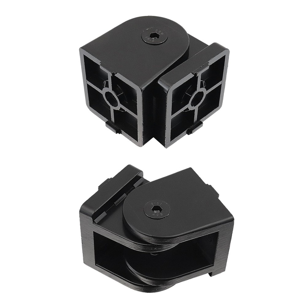 4040 Series Pivot Joint Bracket Connector Swivel Hinge Black Zinc 2 PCS