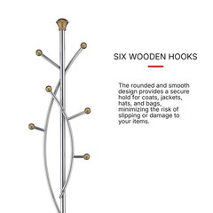 Proman Products Silver Tree Valet Stand Gold Ct17019
