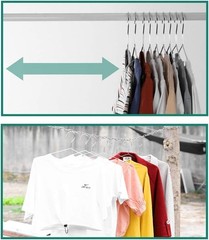 Metal Hangers Clothing Heavy Duty for Closet Stainless Steel Hanger 16.5in by…