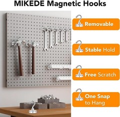 Professional Grade 170Lbs Magnetic Hooks – Rust-Resistant & Heavy Duty, 4 Pack