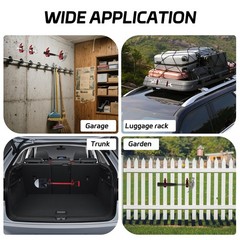 8Pcs Shovel Mount for Roof Rack – Shovel Holder Metal Rubber Clamp Mounting B…
