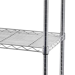 5 Tier Heavy Duty Large Wire Shelving Unit NSF Metal Shelf Rack Shelving Chrome