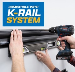 Kobalt 32-in Black Plastic Storage Rail Multipurpose Garage Wall Organizer Home
