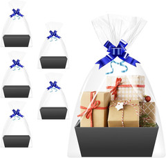 Black Gift Baskets Set of 5 – Perfect for Any Occasion and Easy Organizing