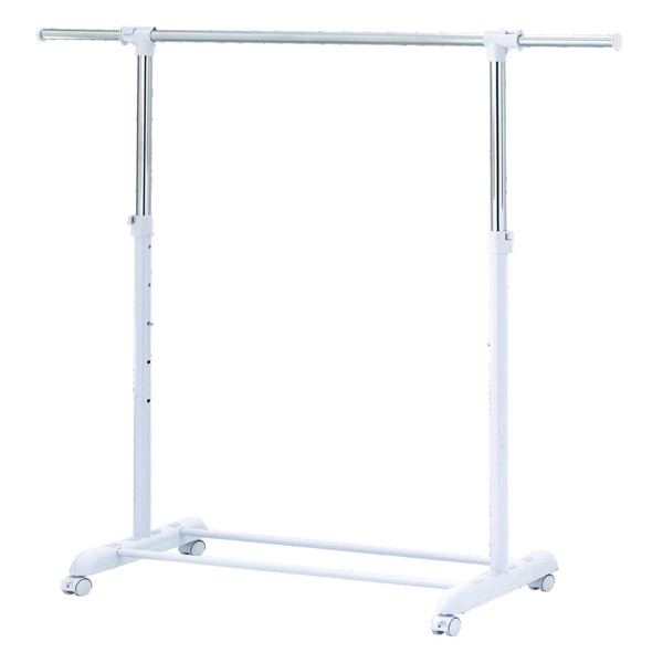 Mainstays Adjustable Metal Rolling Garment Clothes Rack Storage Organizer Hangin