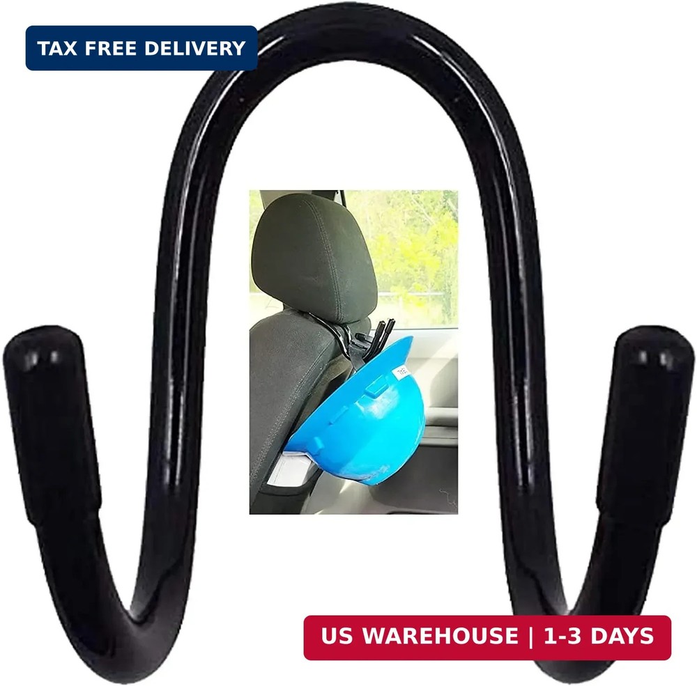Pmsanzay Universal Over The Seat Hard Hat Rack,Hard Hat Holder Back Seat Hanger